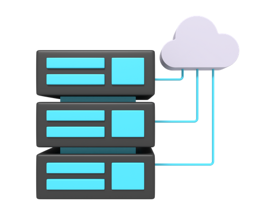 Base de datos en la nube  3D Icon