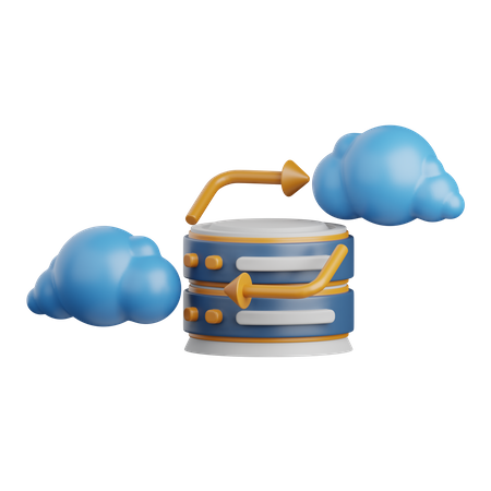 Base de datos en la nube  3D Icon