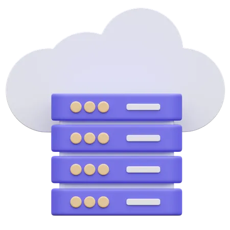 Base de datos en la nube  3D Icon