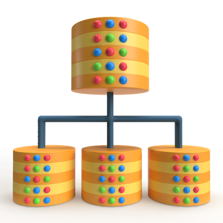 Base de datos estructurada  3D Icon