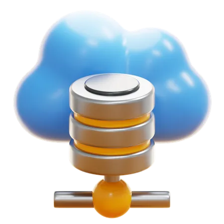 Base de datos en la nube  3D Icon