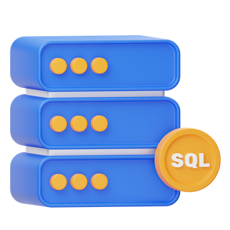 Base de datos sql  3D Icon