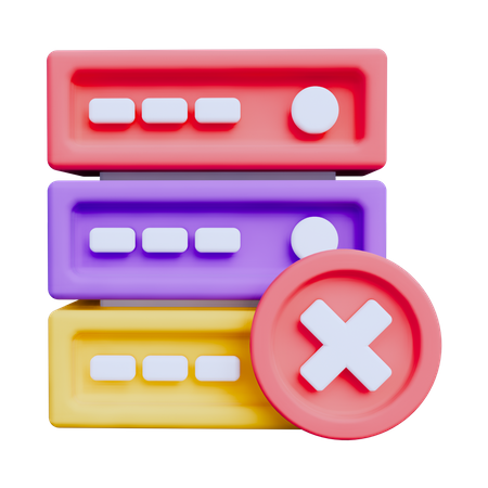 Base de datos vacía  3D Icon
