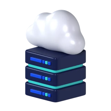 Icone De Base De Donnees Cloud 3 D 3D Icon