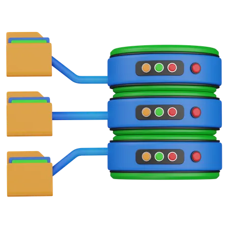 Dossier de base de données  3D Icon