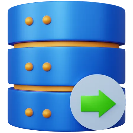 Importation de base de données  3D Icon