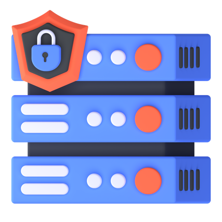 Sécurité de la base de données  3D Icon