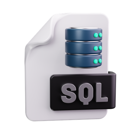 Base de données SQL  3D Icon