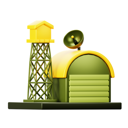 Base militaire  3D Icon