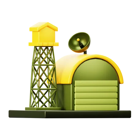 Base militaire  3D Icon