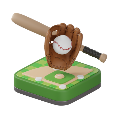 Baseball  3D Icon