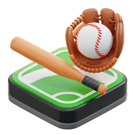 Baseball  3D Icon