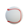 baseball ball 3d logo