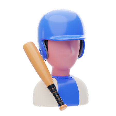 Baseball Batter  3D Icon