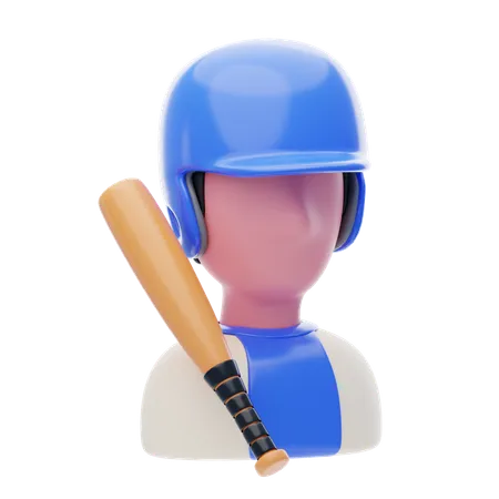 Baseball Batter  3D Icon