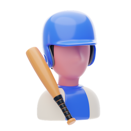 Frappeur de baseball  3D Icon