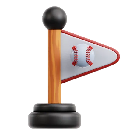 Baseball flag  3D Icon