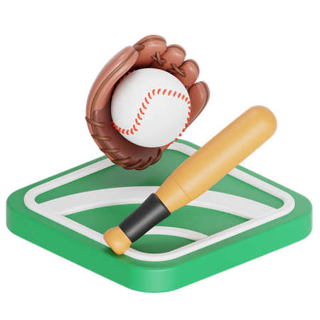 Baseball game  3D Icon