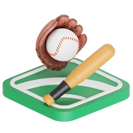 Baseball game  3D Icon