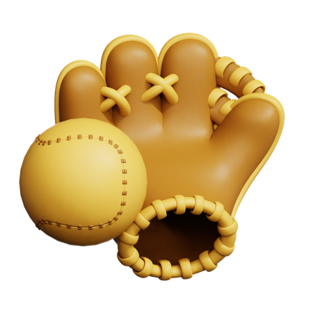 Baseball Gloves  3D Icon