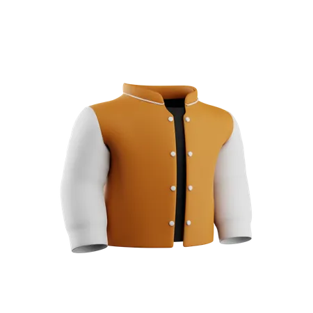 Baseball Jacket  3D Icon