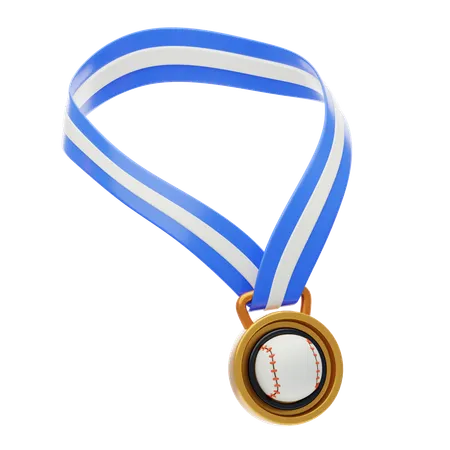 Baseball Medal  3D Icon