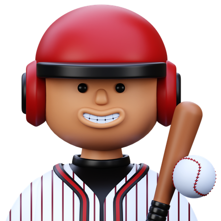 野球選手  3D Icon