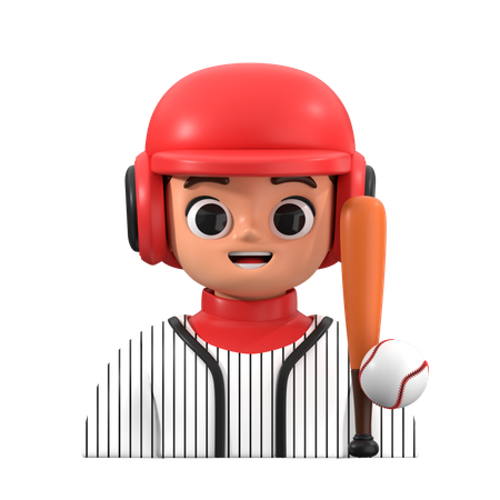 Baseball Player  3D Icon