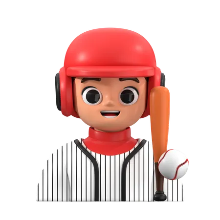 Baseball Player  3D Icon