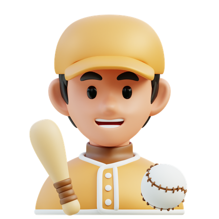 Baseball Player  3D Icon