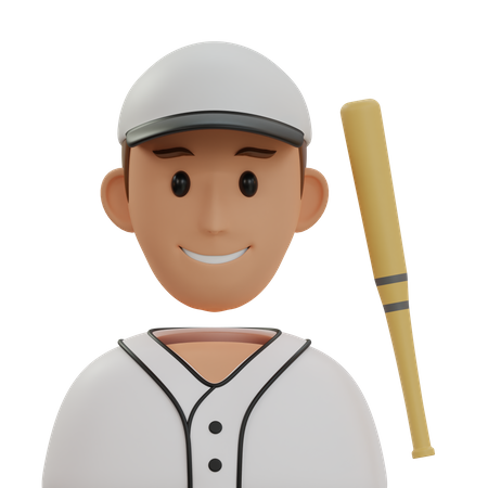 Baseball Player  3D Icon