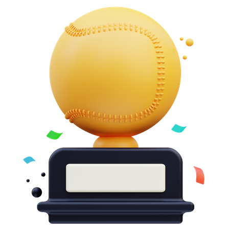 Baseball-Trophäe  3D Icon