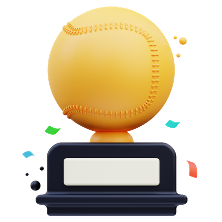 Baseball Trophy  3D Icon