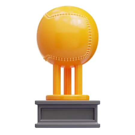 3 D Baseball Trophy Suitable For Your Projects Related To Reward Award Winning Badges And Trophy 3D Icon