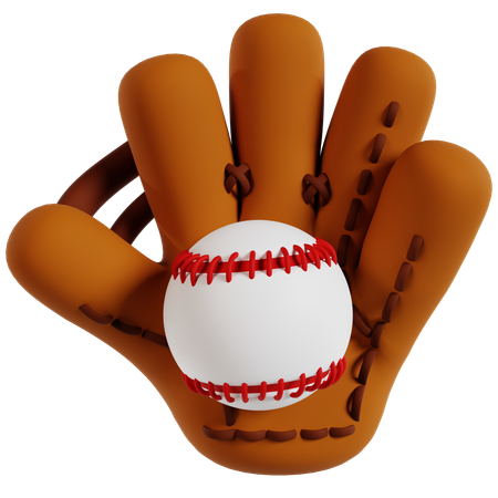 Baseball Handschuh Fangen Sport  3D Icon