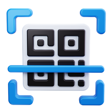 기본 QR 코드  3D Icon