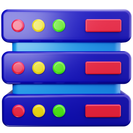 Basic Server  3D Icon