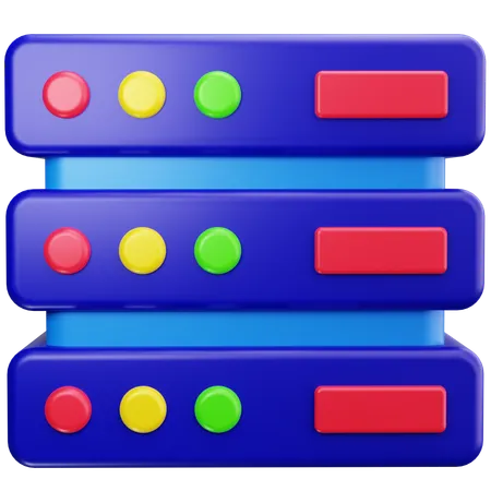 Basic Server  3D Icon
