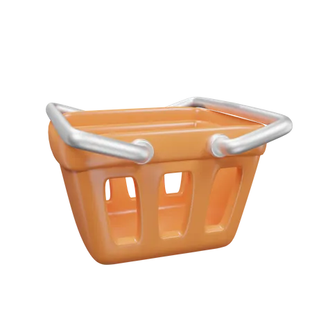 Basket Icon 3 D For Ecommerce 3D Icon