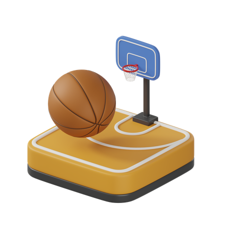 Basket-ball  3D Icon