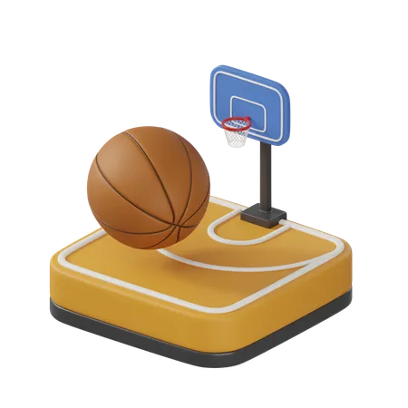 Basket-ball  3D Icon