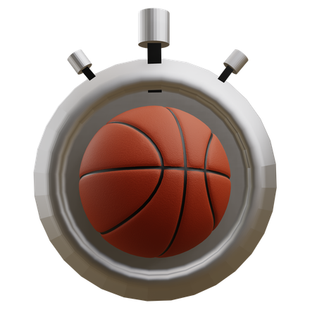 Chronomètre de basket-ball  3D Icon