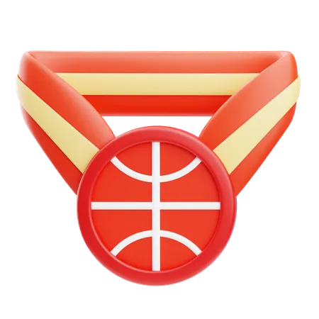 Médaille de basket  3D Icon