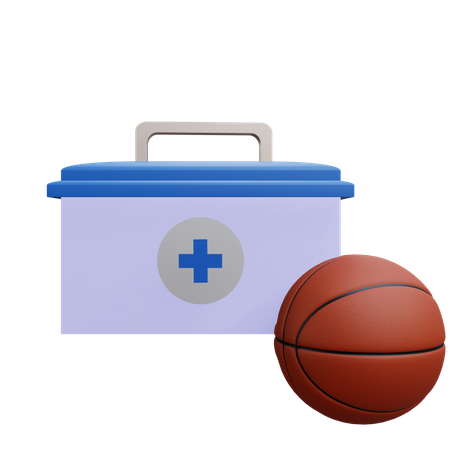 Premiers secours pour le basket-ball  3D Icon