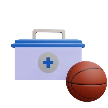 Premiers secours pour le basket-ball  3D Icon