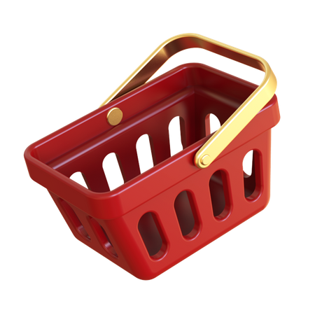 Basket Cart  3D Illustration