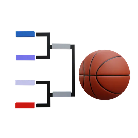 Campionato di basket  3D Icon