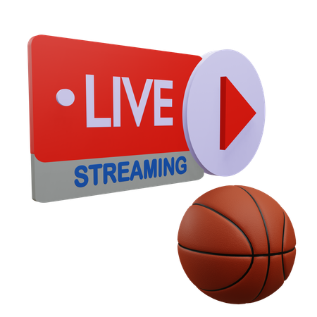 Partita di basket in diretta  3D Icon