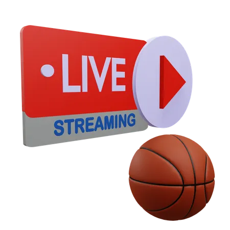 Partita di basket in diretta  3D Icon