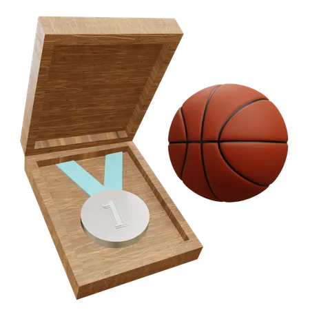 Medaglia di basket  3D Icon